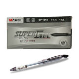 晨光（M&G）财务中性笔灵智GP1212签字笔0.38mm学习文具用品办公用品水笔 黑色盒 黑色12支装