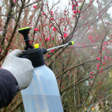 弘晨压力喷水壶洒水壶浇花喷壶园艺工具小喷雾器气压式浇水喷雾瓶浇水 1.5L容量+加长杆加厚透明