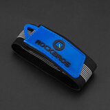 洛克兄弟（ROCKBROS） 洛克兄弟自行车束裤带 登山户外束管绑带骑行绑腿带高弹性装备 蓝黑1个