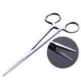 宠仙翁狗狗拔毛钳子宠物拔耳毛钳泰迪比熊耳朵清洁用品猫咪耳朵清洁用品 拔毛钳直头（小号：12.5CM）