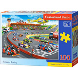 Castorland巧思 进口儿童拼图100片系列 方程式赛车111046