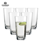 川三捷克原装进口 无铅水晶玻璃水杯 威士忌酒杯 超薄简约 400ml 6只（原装盒）