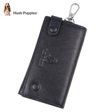 暇步士（Hush Puppies）钥匙包男女通用真皮多功能头层牛皮钥匙包家用轻便钥匙扣 HC-1551310-558