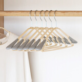 凤全家用成人衣架防滑无痕晾衣夹衣撑子衣挂钩塑料衣服架衣架子挂衣架 北欧粉(10个装)