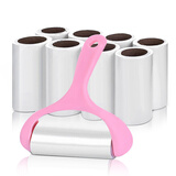 馨颜粘毛器滚筒衣服粘尘除尘纸粘斜撕可撕式1个粘毛器+2卷粘纸