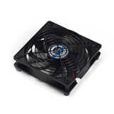 宝璋 路由器散热器 交换机 光猫 网件 电视机顶盒子散热风扇 USB风扇 静音 笔记本散热底座风扇 单风扇【网罩版】