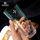 川三捷克原装进口 无铅水晶玻璃水杯 威士忌酒杯 超薄简约 400ml 杯1只（散装）