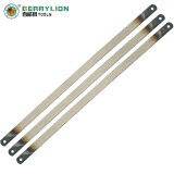 钢锯架家用多功能金属切割锯条架木工小型锯铁弓子工具可调节式重型铝合金手动锯子粗齿中细齿合金钢双面锯片 银色单面18T中齿锯条（10根）