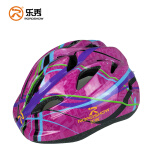 乐秀头盔儿童轮滑可调滑板车平衡车可调节骑行安全帽子K10023 粉红色