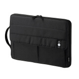SANWA SUPPLY 笔记本电脑内胆收纳包 防泼水 日式手提电脑保护套 3色可选 黑色 11.6英寸