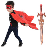 格瑞芬 万圣节服装儿童男女孩 道具面具披风装饰创意玩具 蜘蛛侠披风+剑+面罩+护腕+腰带