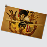 居梦坞 李小龙 怀旧墙面贴画海报 复古老电影挂画 酒吧咖啡厅装饰画芯 NB3995