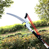 斗途园艺 新款3-5米高枝剪修枝剪伸缩高空锯果树摘果园林树枝剪刀 新款5.5米加厚4滑巨无霸高枝剪