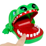 玩控 鳄鱼咬手玩具搞怪按牙齿玩具咬手指恐龙整蛊海盗桶解压儿童玩具 咬手鳄鱼（无声）
