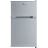 美的(Midea)88升 双门迷你小冰箱 家用冷冻冷藏 节能静音不占地(浅灰) BCD-88CM