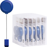 优和（UHOO） 6705 易拉扣 蓝色 12个/盒 证件卡套 胸卡伸缩夹扣