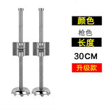 朝宇（ZHAOYU） 朝宇钓箱升降脚钓箱配件可拆卸加长不锈钢钓箱腿伸缩腿渔具垂钓 枪色30CM伸缩脚一对