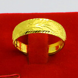 千影珠宝黄金戒指男女款9999足金龙凤戒情侣对戒真金龙戒凤纹结婚首饰 凤纹 约5.82-5.9g(含工费20)