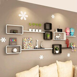 城市密码墙上置物架客厅电视背景墙柜装饰架子卧室墙壁墙面壁挂隔板 套餐R