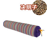 喜偌家纺糖果形枕头颈椎枕头荞麦枕头枕头圆枕颈椎枕圆柱颈椎枕头缓解颈椎 紫色全决明子填充 大号糖果枕