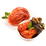 富爸爸韩式泡菜辣白菜1000g+小萝卜泡菜1000g 朝鲜族下饭酱菜组合装4斤
