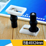 卡蒂芙（KDF）插入式膨胀螺丝toto马桶盖螺丝坐便盖配件 盖板螺丝 马桶螺栓 方座49*24MM