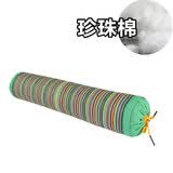 喜偌家纺糖果形枕头颈椎枕头荞麦枕头枕头圆枕颈椎枕圆柱颈椎枕头缓解颈椎 绿色珍珠棉填充 大号糖果枕