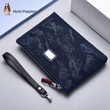 暇步士（Hush Puppies）男士手拿包牛津布手包男帆布休闲百搭时尚手抓包夹包信封包薄款 蓝色小号5515