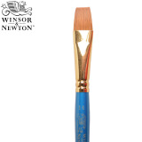 温莎牛顿（WINSOR&NEWTON） 混合貂毛圆头水彩笔 画家专用水彩画笔水粉画笔套装 短平头14号