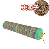 喜偌家纺糖果形枕头颈椎枕头荞麦枕头枕头圆枕颈椎枕圆柱颈椎枕头缓解颈椎 绿色全决明子填充 大号糖果枕