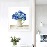 春天十字绣客厅新款花卉手工自己绣线绣欧式清新风格简约 3股线国产生态棉2259尺寸50*50cm