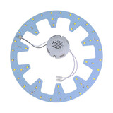 登展 接线端子LED灯板吸顶灯灯芯齿轮改造灯板家用照明装饰灯led灯盘光管改装替代节能灯管替换光 24W齿轮改造灯板-直径27CM-正白光