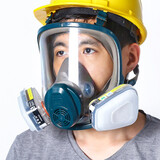 康保仕防毒面具全面罩全脸防护化工有毒气体喷漆农药甲醛放毒面罩6280A 6080A尘毒防护套装（全面罩+滤毒盒+滤棉盒盖）