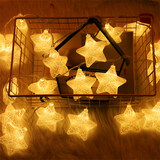 京唐 新年装饰灯串小彩灯闪灯串灯节日满天星装饰灯星星灯暖色4米