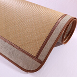 楠林丰婚庆高档水竹凉席益阳传统手工凉席头青细篾天然水竹席水竹篾簟席 细篾头青包边衬底 200cm*200cm