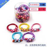 AiChoice盒装卡通儿童蝴蝶结橡皮筋女童发绳扎头发头绳小女孩头饰礼物宝宝 韩系蝴蝶结盒装10件