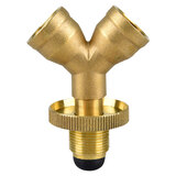 祥韩乐诚 液化气煤气罐三通阀门煤气瓶一进二出三通铜配件转接头 煤气罐三通