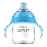 新安怡（AVENT） 飞利浦卡通企鹅杯学饮杯训练水杯防漏带手柄软嘴鸭嘴杯SCF751/12