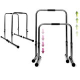 重桓(ZHONGHUAN)可拆卸单杠双杠训练健身器材家用简易单双杠曲臂伸俄挺支架胸肌锻炼双杆 97cm高 可调节分体双杠