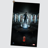 居梦坞 钢铁漫侠威超级英雄电影海报客厅装饰画儿童卧室墙壁贴画校园 NB1284 50*30cm