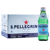 圣培露（S.Pellegrino）意大利进口含气矿泉水气泡水纯净饮用水气泡水 圣培露250ml/瓶*24玻璃瓶