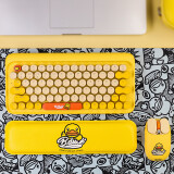 洛斐（LOFREE） 小黄鸭联名款 DOT圆点蓝牙机械键盘 无线复古键盘 iPad笔记本 小黄鸭键鼠套装