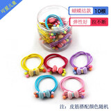 AiChoice盒装卡通儿童蝴蝶结橡皮筋女童发绳扎头发头绳小女孩头饰礼物宝宝 蝴蝶结款盒装10件