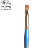 温莎牛顿（WINSOR&NEWTON） 混合貂毛圆头水彩笔 画家专用水彩画笔水粉画笔套装 短平头10号