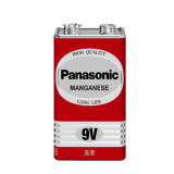 松下（Panasonic） 9V碳性9伏电池6F22ND方块方形层叠万用表万能表音响玩具麦克风遥控器 1粒