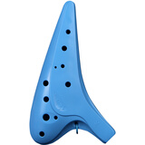 风雅陶笛（FENG YA OCARINA） 塑胶初学型12孔中音C调 彩色十二孔AC陶笛 12塑胶AC蓝色