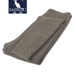 袋鼠保暖羊毛裤男女士加厚款高腰修身护膝保暖裤百搭情侣打底裤毛线裤 男士 驼色 厚款 3XL