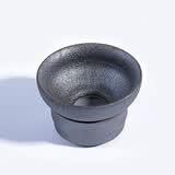 易信 金刚釉汝窑开片茶漏套装过滤器过滤网茶渣网茶漏架功夫茶道零配件托架 金刚沙釉