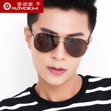 雷德蒙开车驾驶专用偏光太阳镜男士墨镜男款防紫外线潮眼睛防晒反光眼镜 咖啡框 茶色偏光片