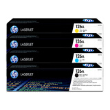 惠普(HP)126A硒鼓墨盒适用cp1025nw cp1025 M175a M175nw  126A（黑色+彩色）四色墨粉盒套装